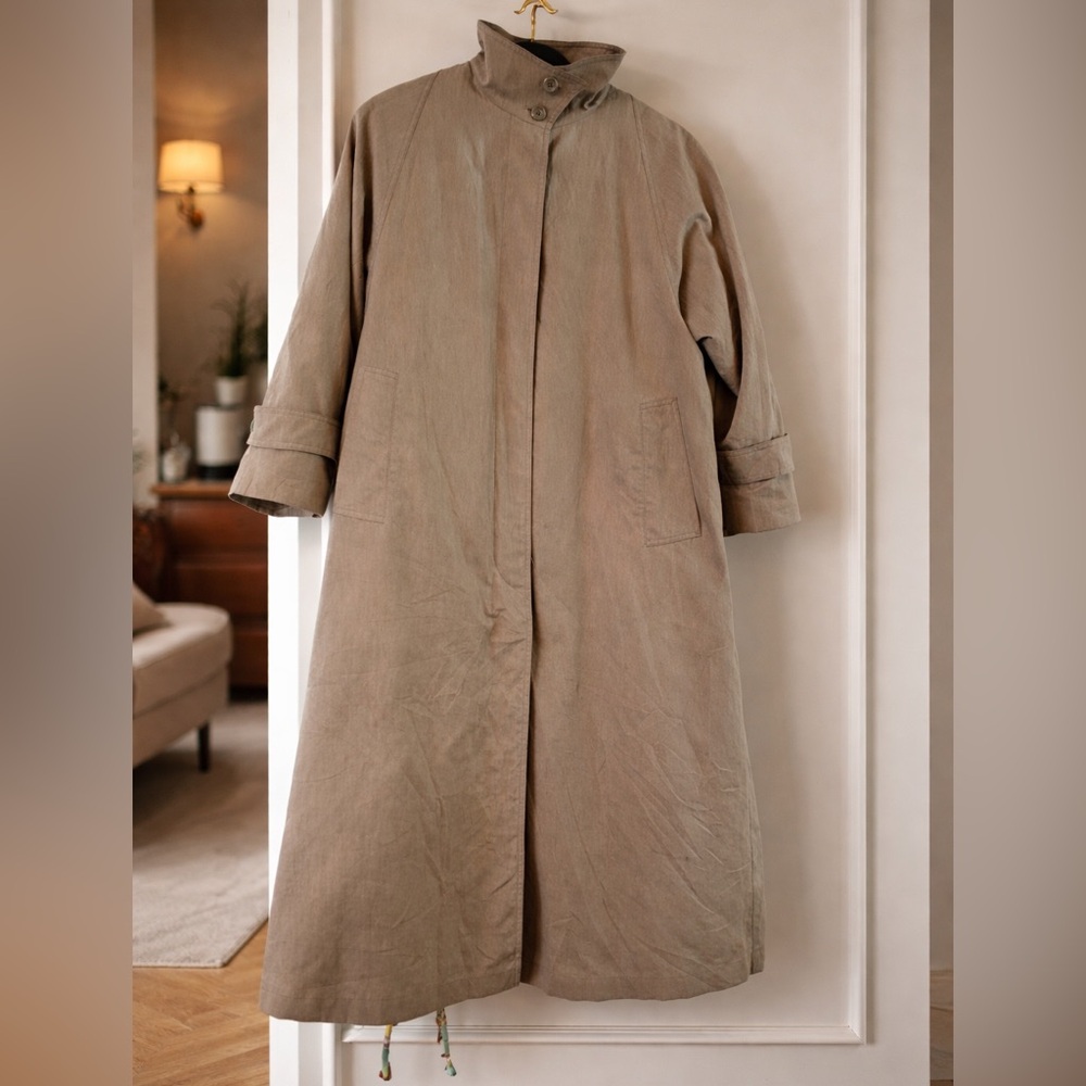 Vintage London Fog Trench Coat with Removable Lining Longline Raincoat - Picture 1 of 9